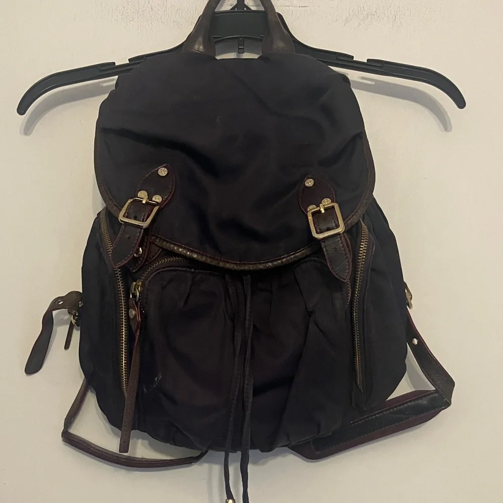 MZ Wallace Marlena Plum Purple Nylon Bedford Medium Backpack